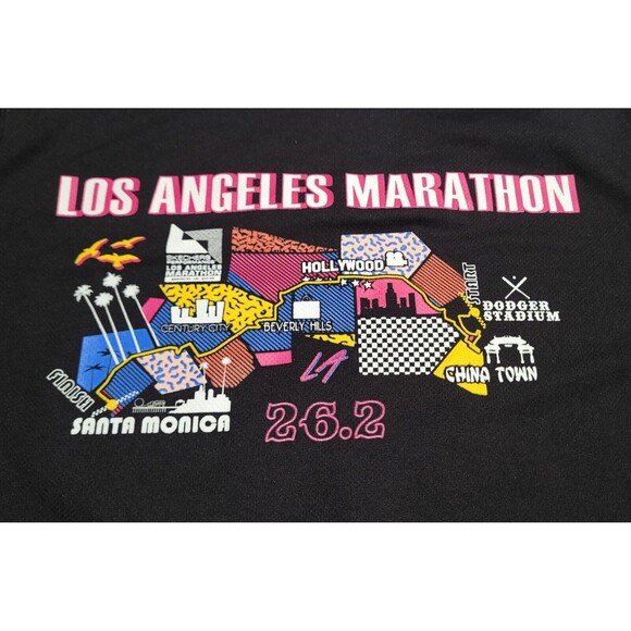 Sketchers Performance Los Angeles LA Marathon Black Running Gym Shirt Small NWOT - Picture 7 of 8